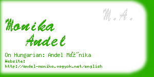 monika andel business card